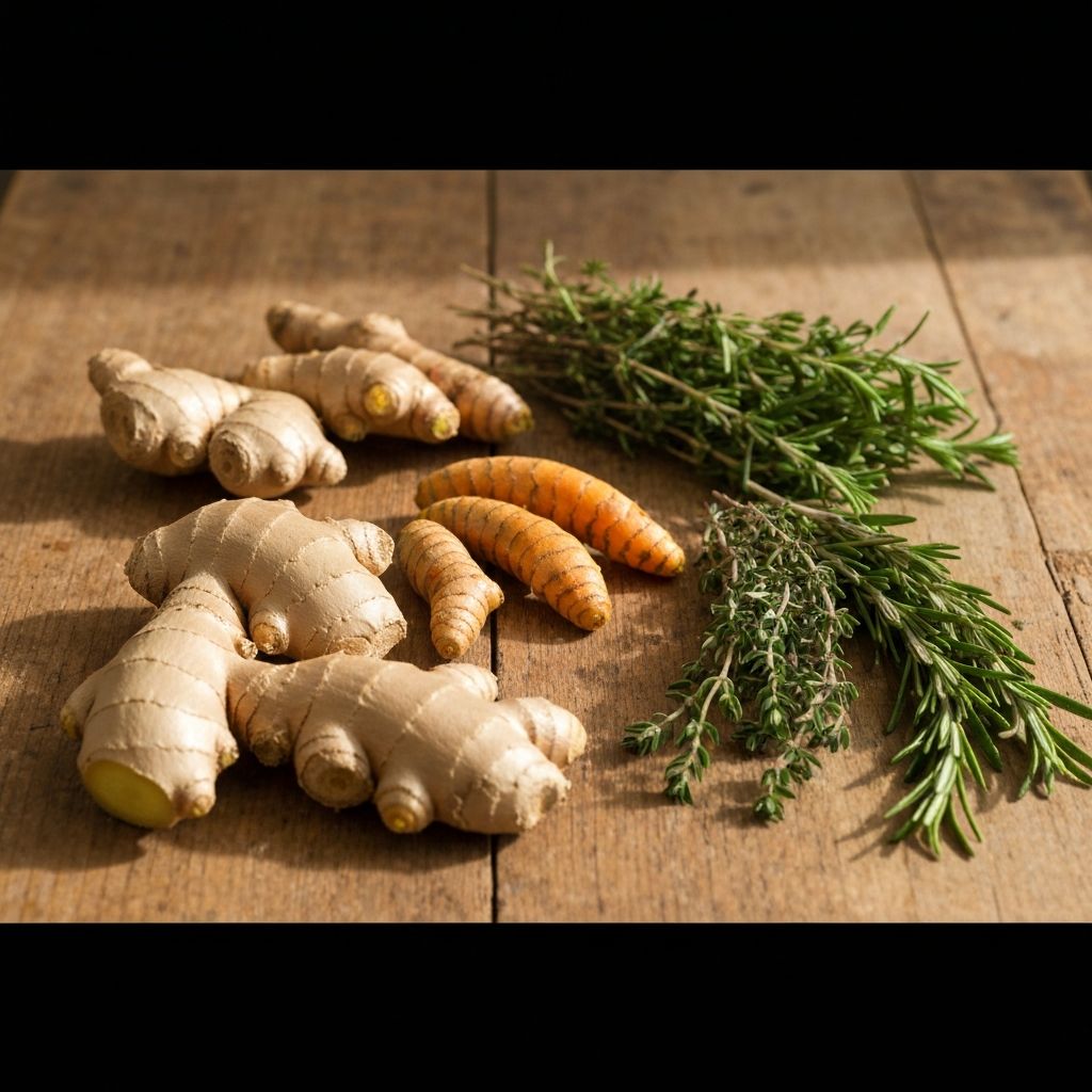 Tanaman herbal di habitat alami